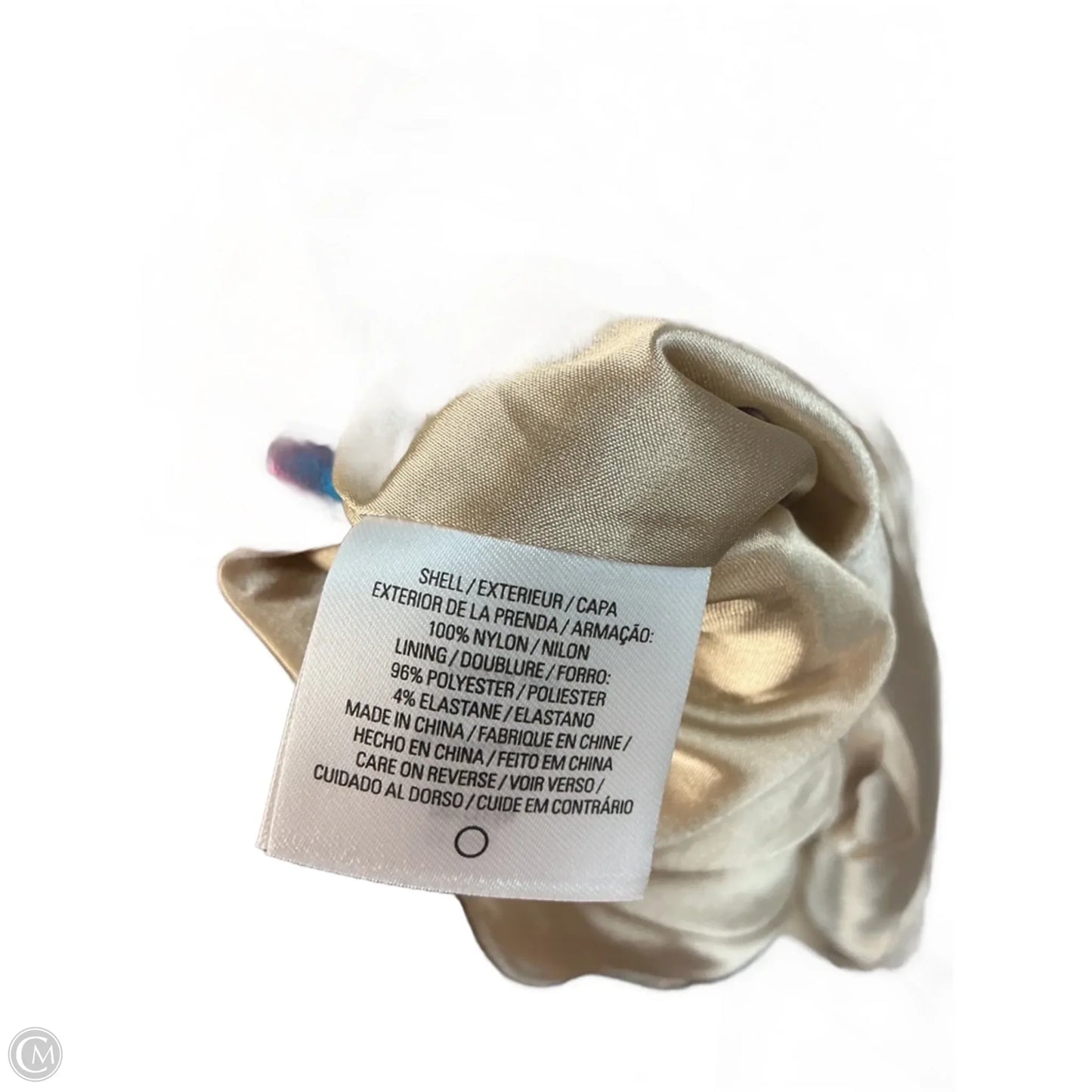 Top Sleeveless By Tahari In Silver & Tan, Size: M