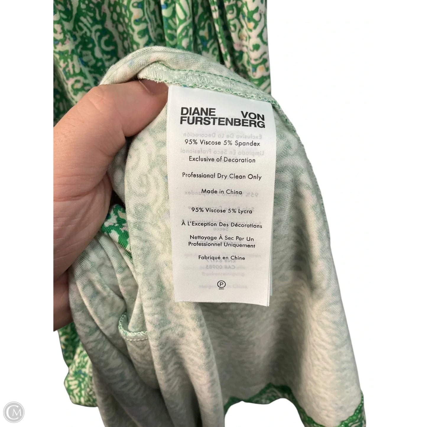 Dress Designer By Diane Von Furstenberg In Green, Size: Xxs