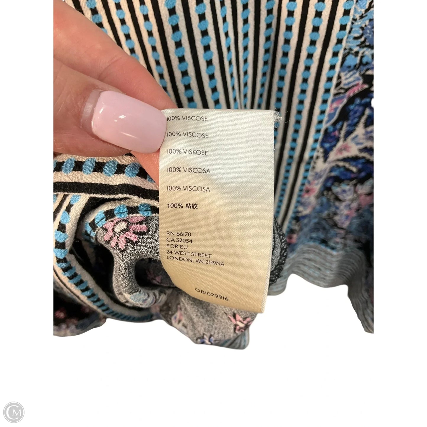 Top Long Sleeve By Free People In Black & Blue, Size: S