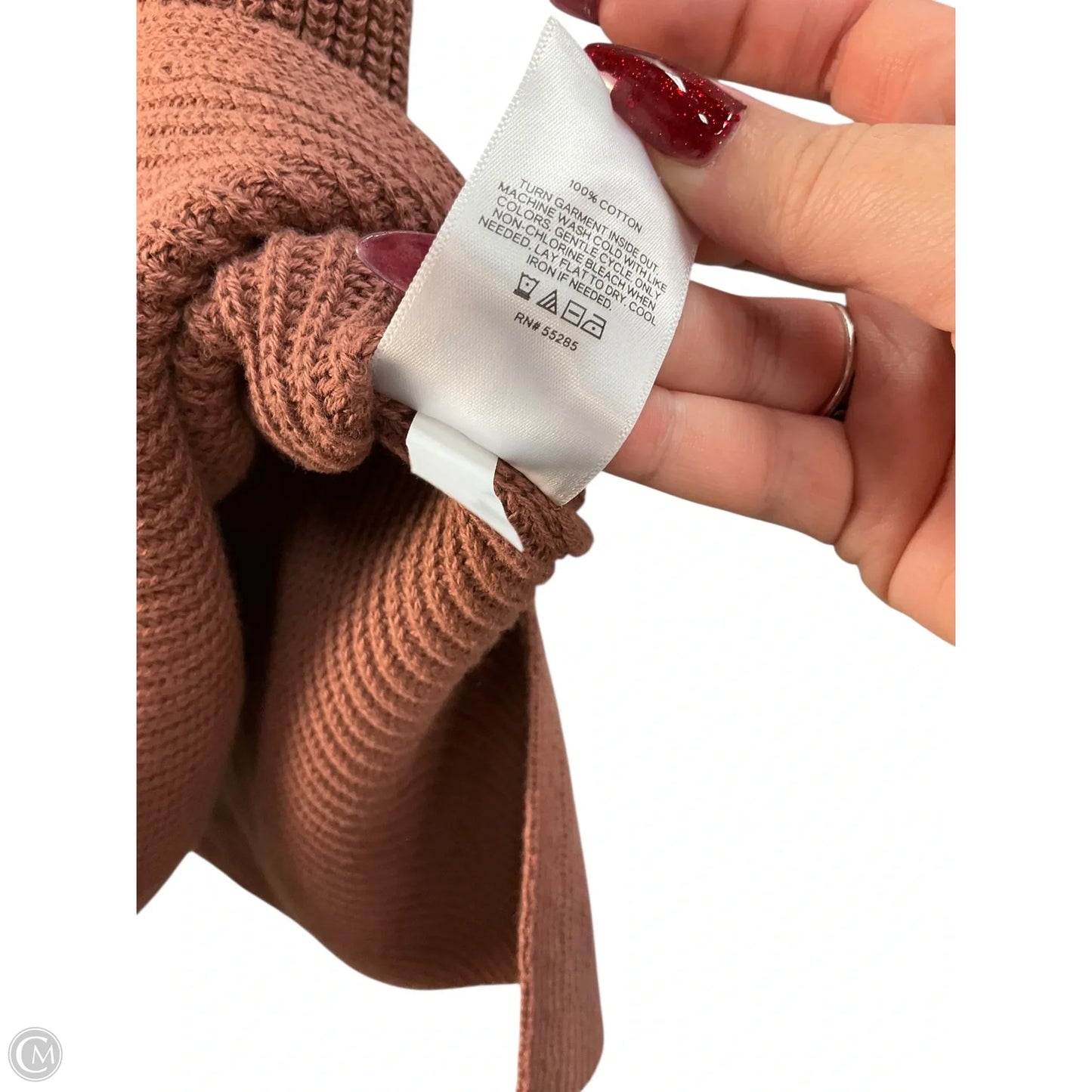 Sweater Short Sleeve By Express In Brown, Size: S