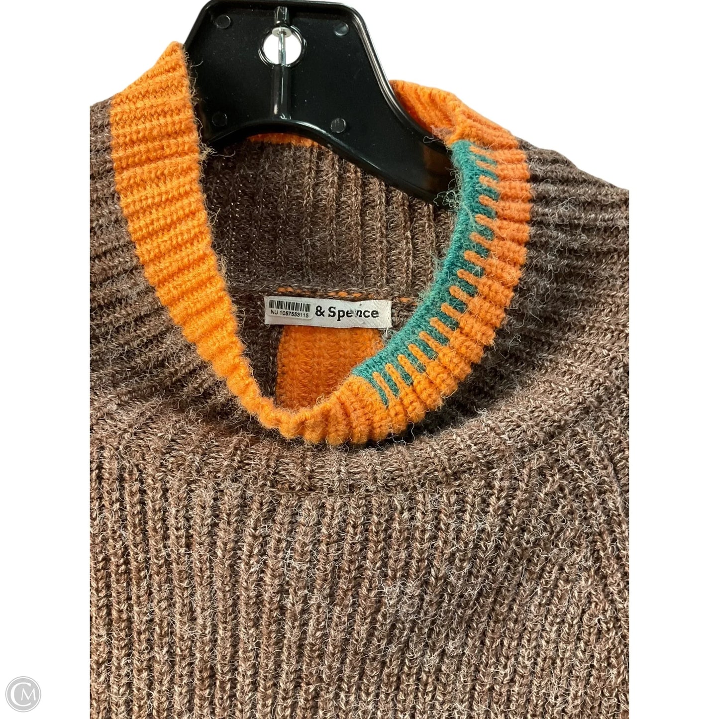 Sweater By Cmb In Brown & Orange, Size: S