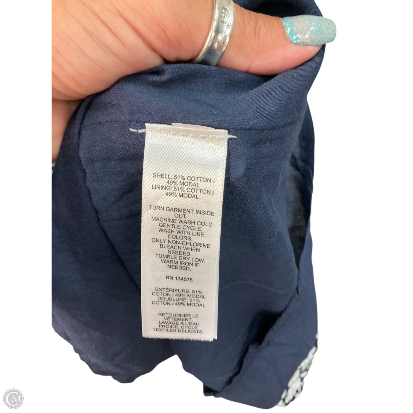 Dress Casual Maxi By Vineyard Vines In Blue, Size: M