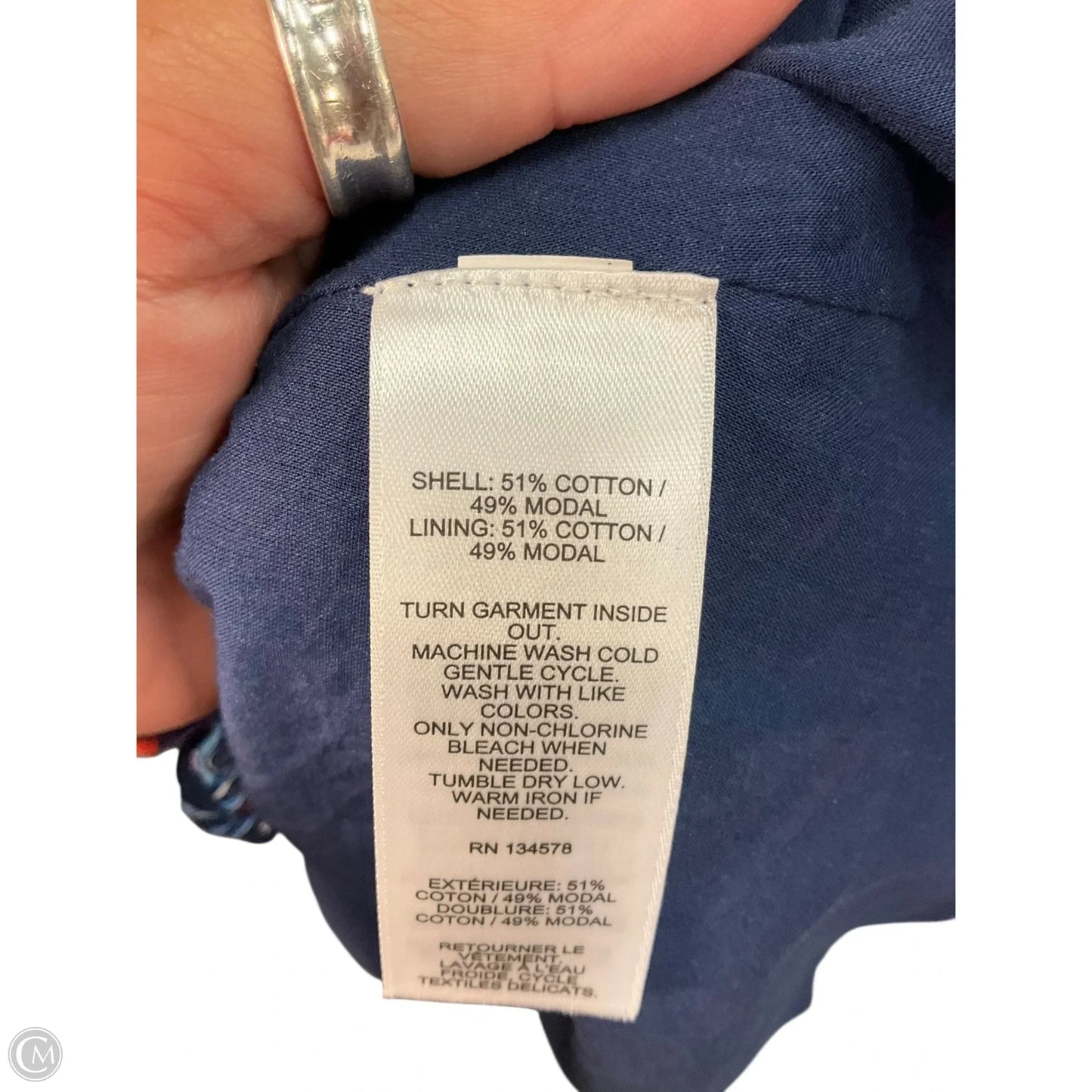 Dress Casual Maxi By Vineyard Vines In Blue, Size: M