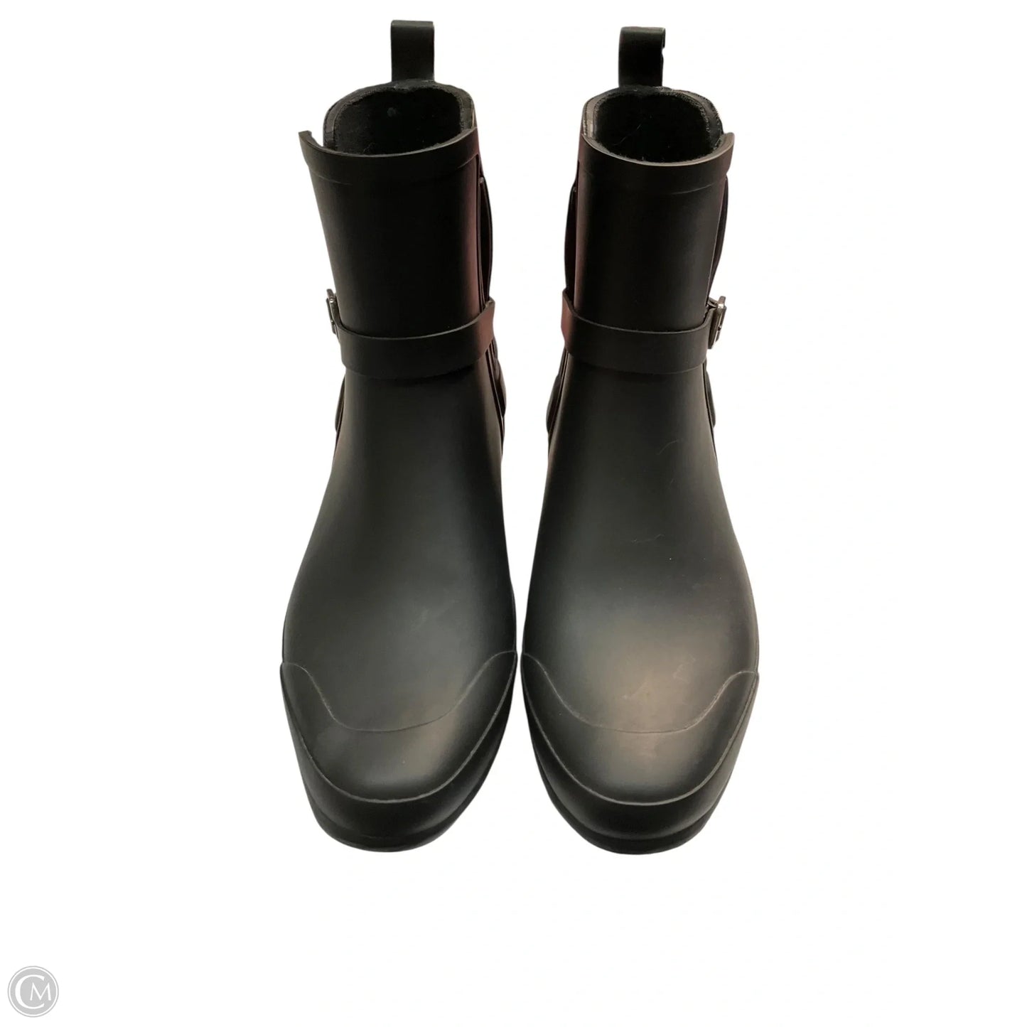 Boots Luxury Designer By Burberry In Black, Size: 9.5