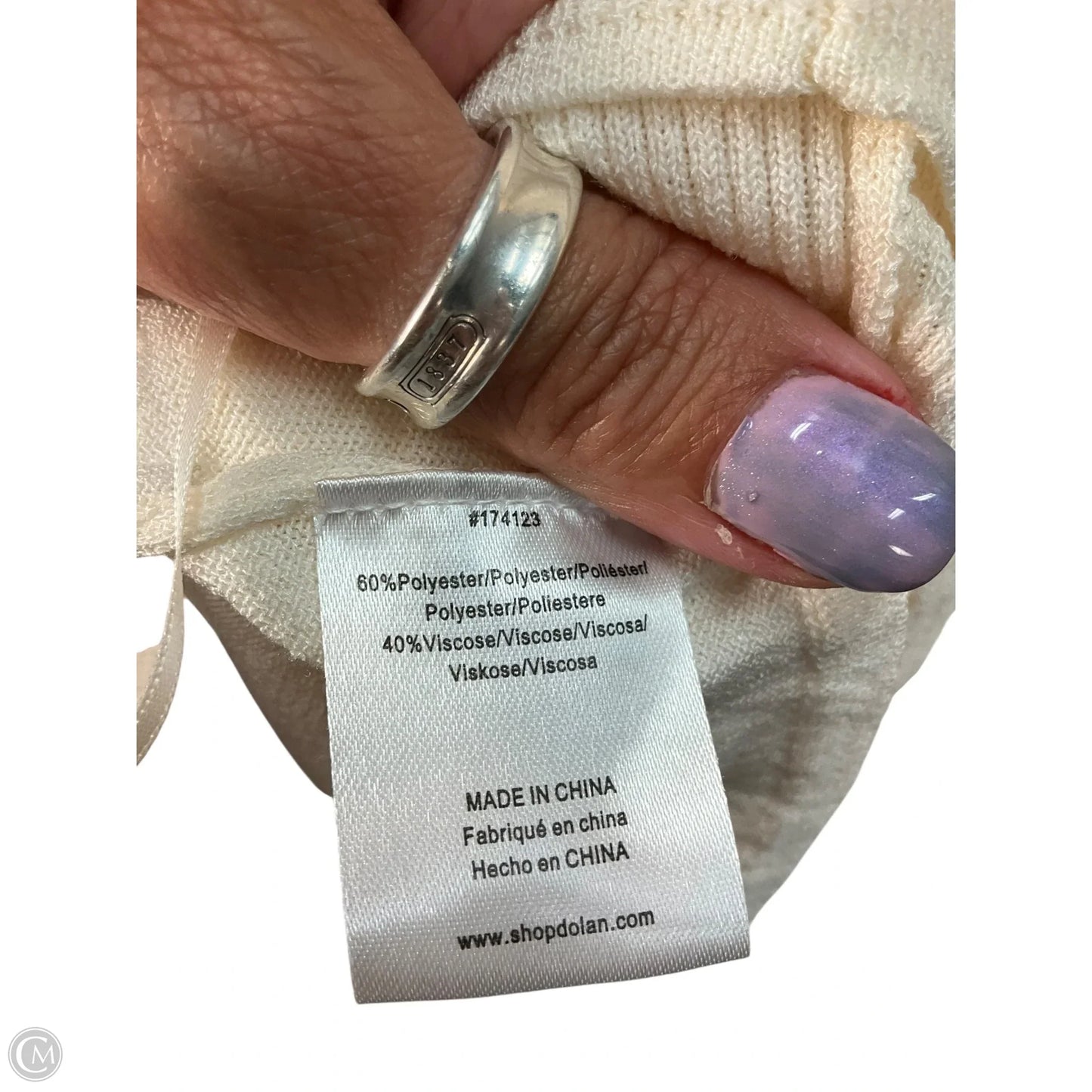 Top Sleeveless By Dolan Left Coast In Cream, Size: Xl