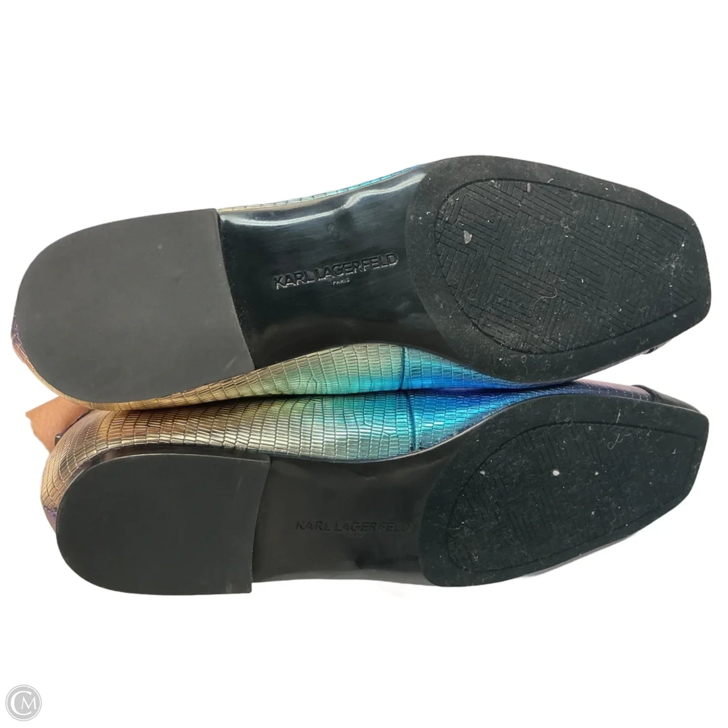 Shoes Designer By Karl Lagerfeld In MULTI, Size: 8