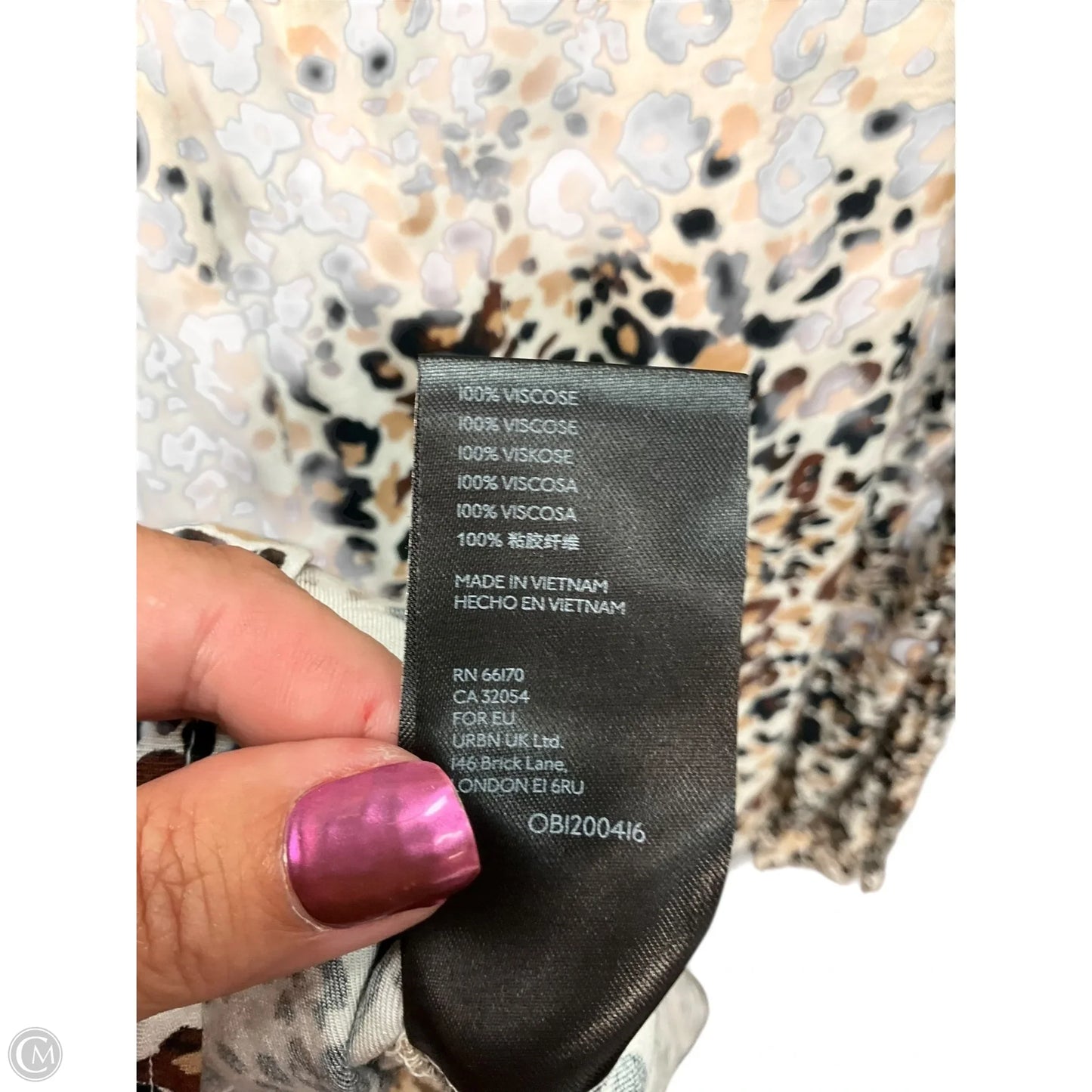 Top Long Sleeve By Maeve In Animal Print, Size: 4