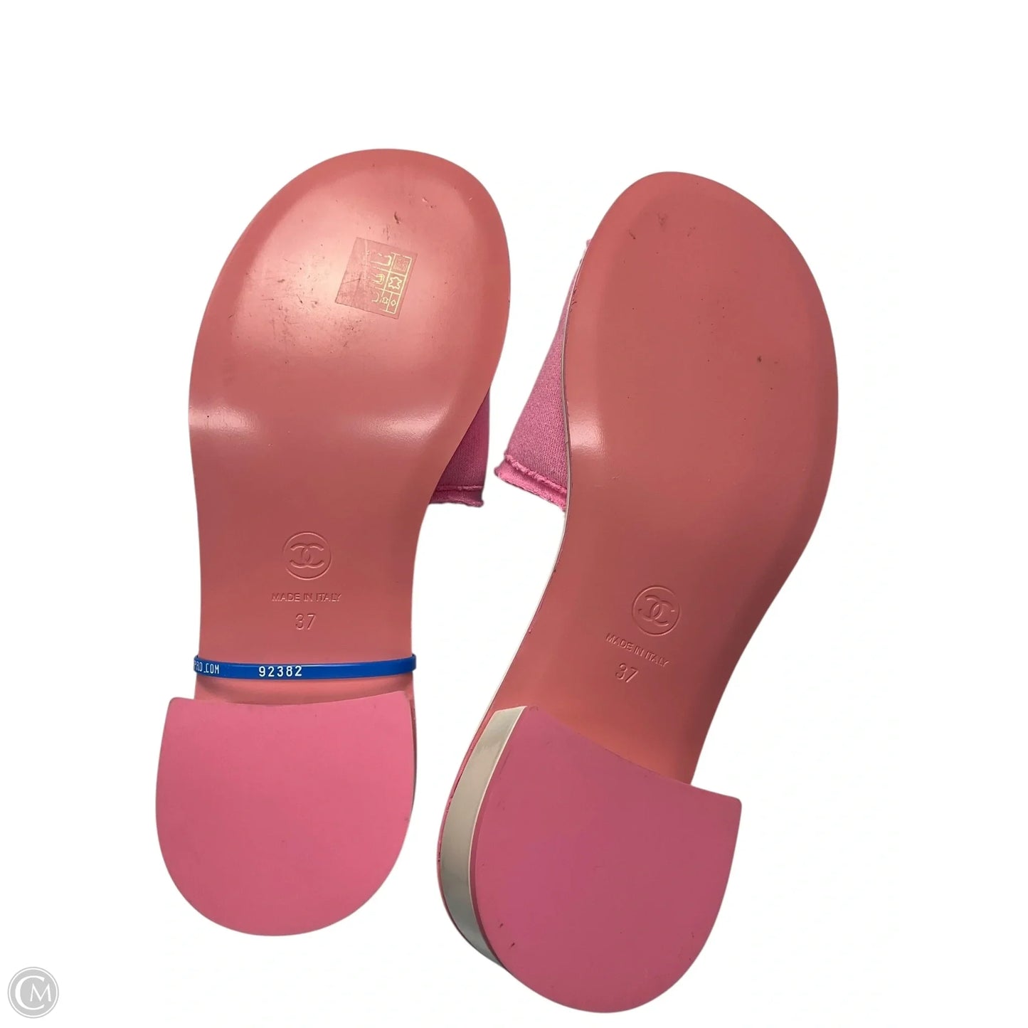 Sandals Luxury Designer By Chanel In Pink, Size: 7