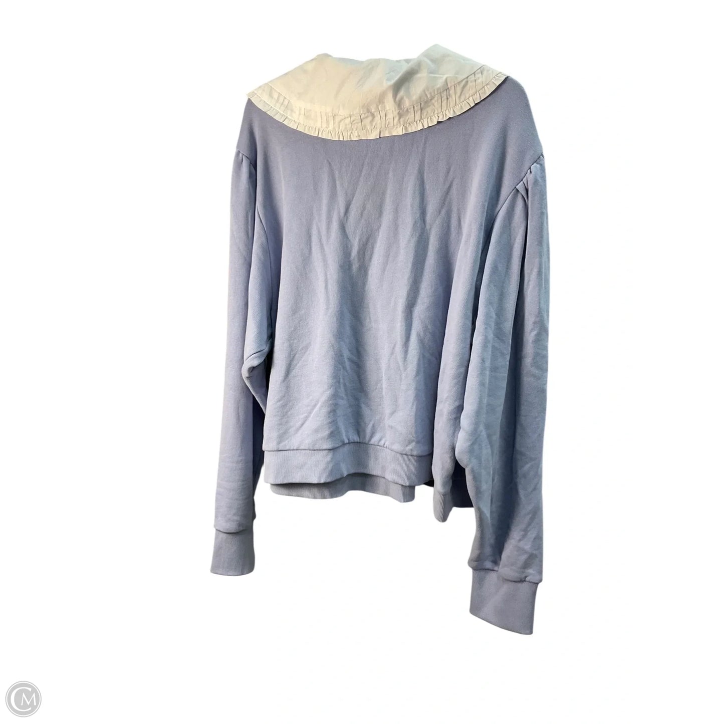 Sweatshirt Collar By Anthropologie In Blue, Size: 2x