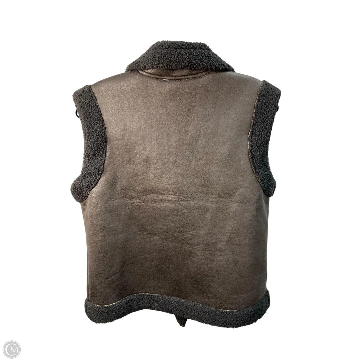 Vest Faux Fur & Sherpa By Staccato In Grey, Size: S
