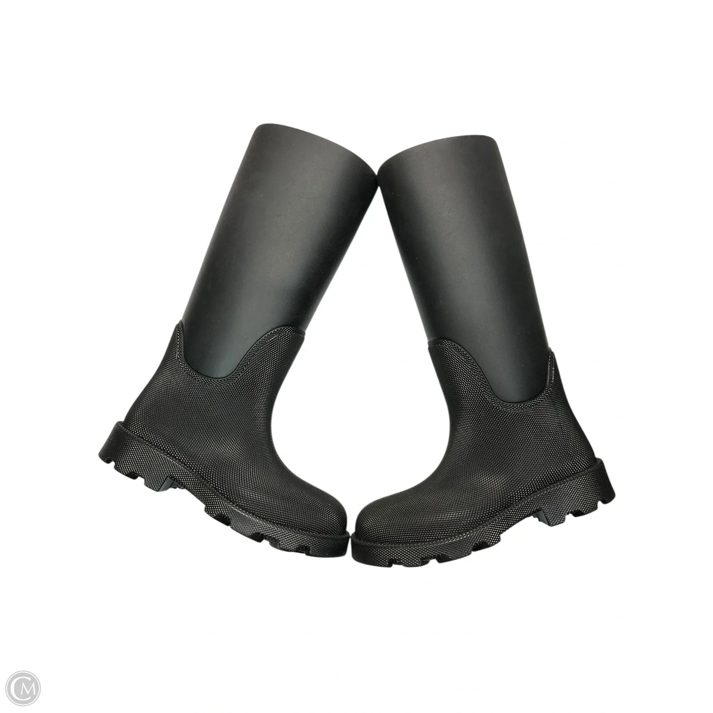 Boots Luxury Designer By Burberry In Black, Size: 7