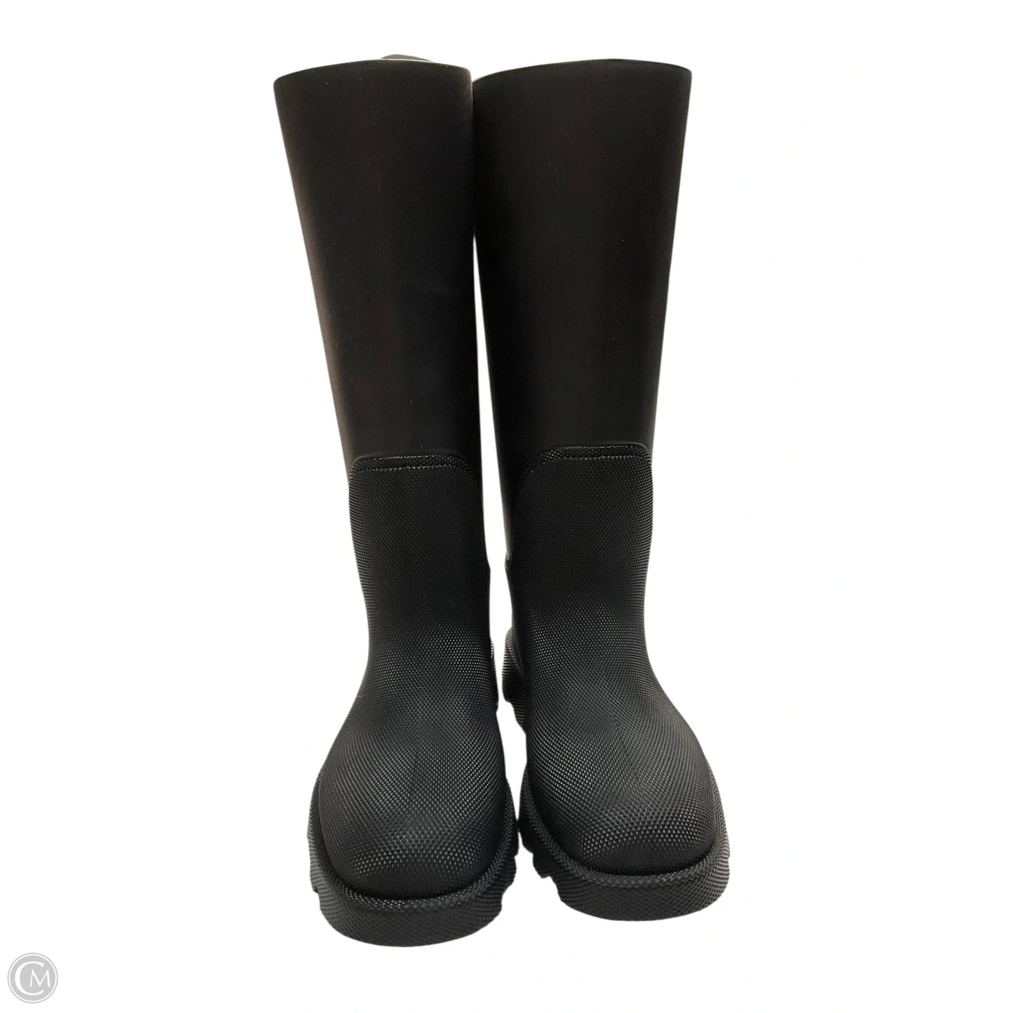 Boots Luxury Designer By Burberry In Black, Size: 7