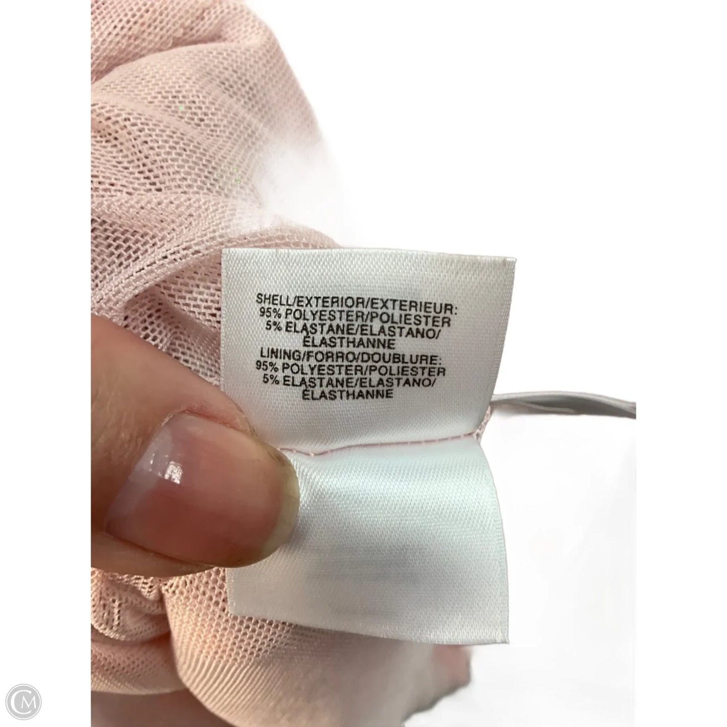 Top Short Sleeve By Anne Klein In Pink, Size: L