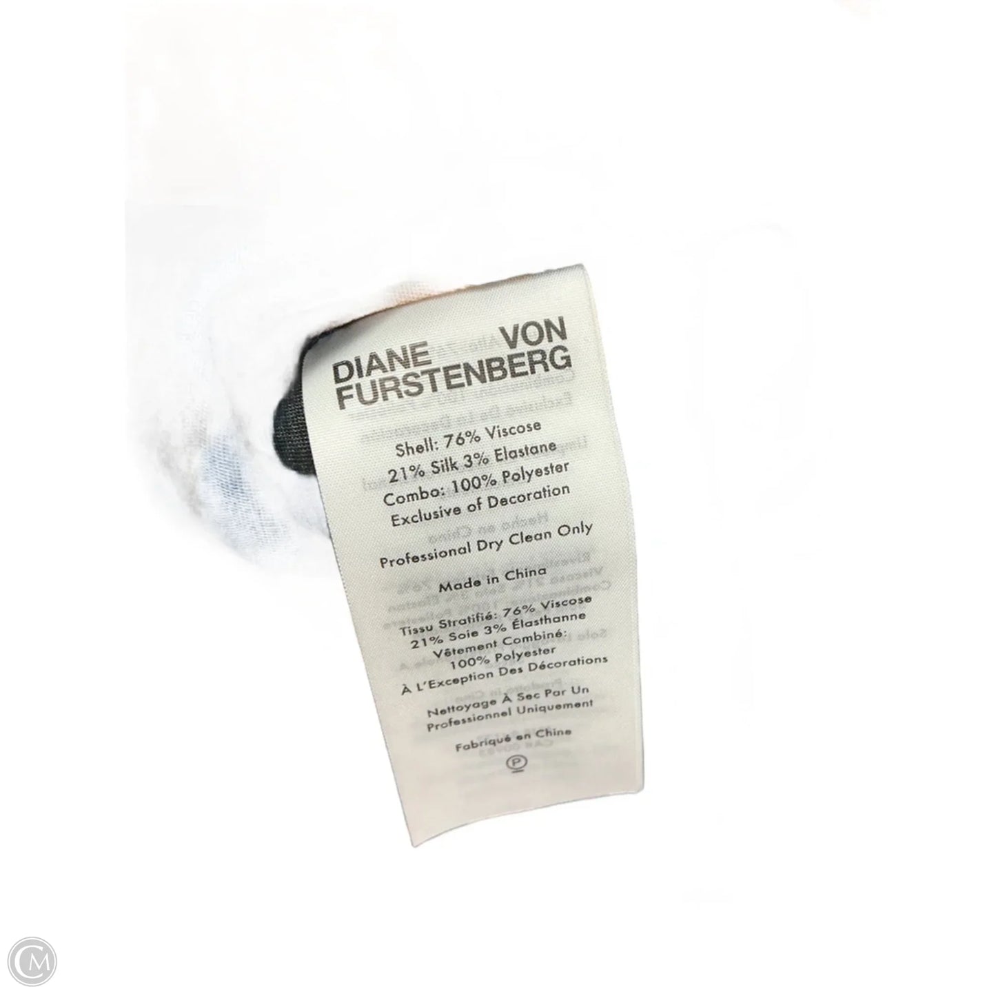 Top Short Sleeve Designer By Diane Von Furstenberg In Blue, Size: 8