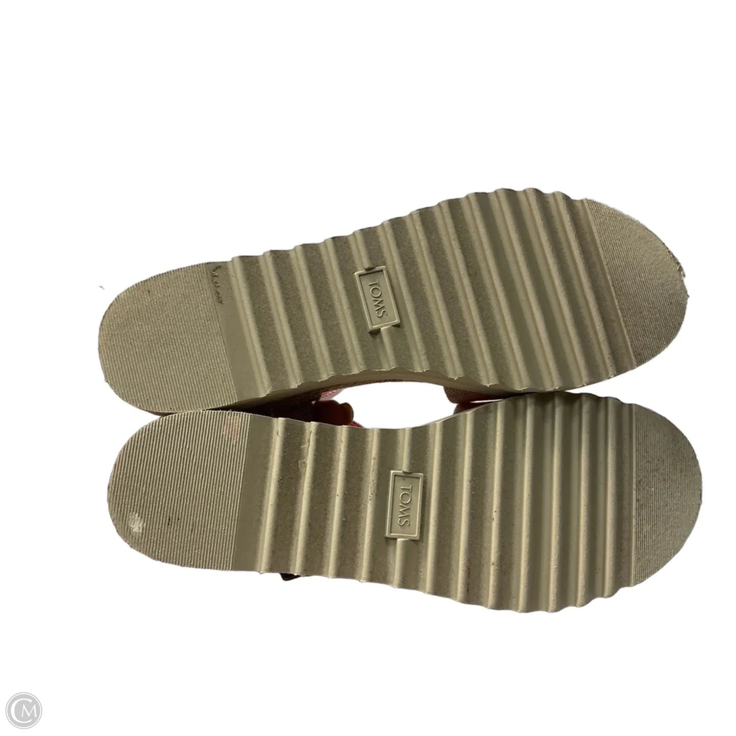 Shoes Heels Wedge By Toms In Pink, Size: 8.5