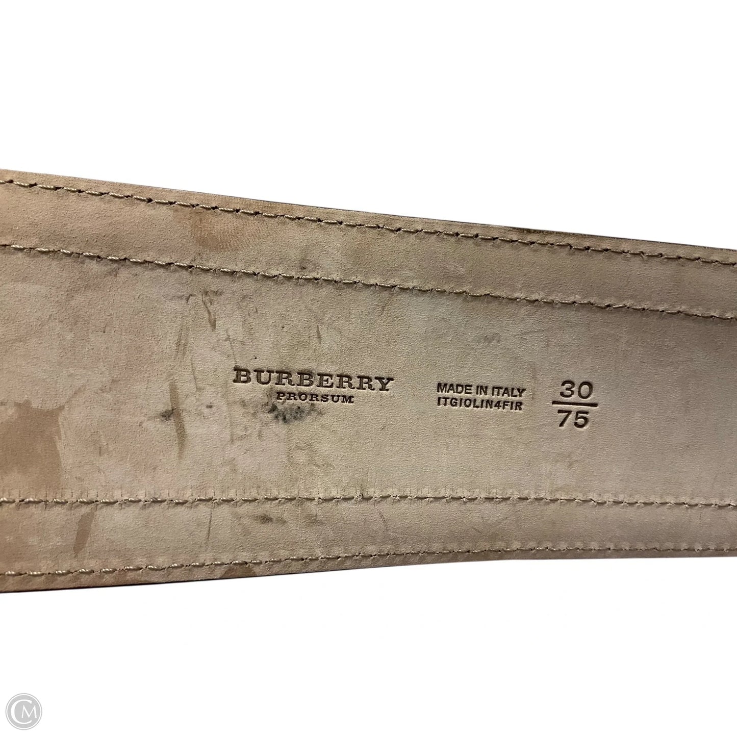 Belt Luxury Designer By Burberry, Size: Medium