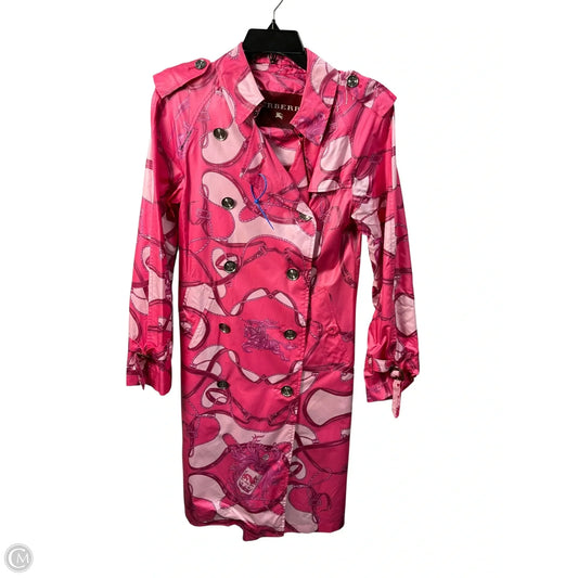 Jacket Luxury Designer By Burberry In Pink, Size: Xs