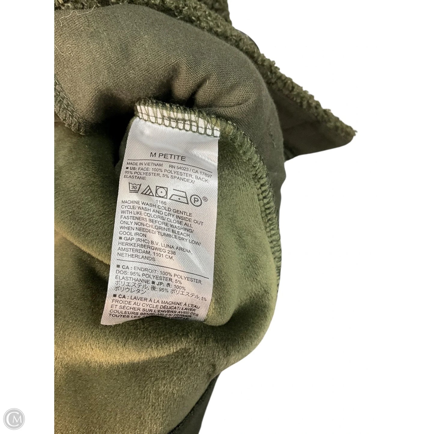 Jacket Faux Fur & Sherpa By Banana Republic In Green, Size: M