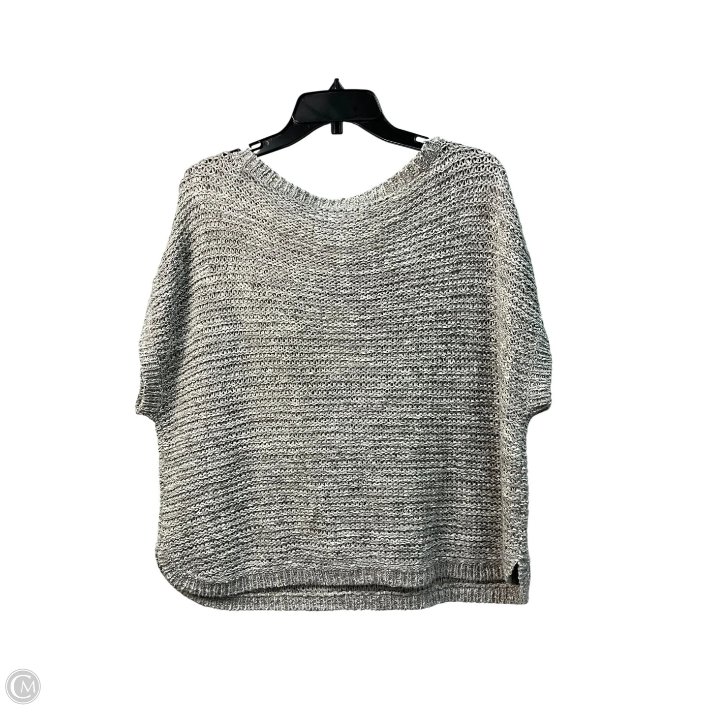 Sweater Short Sleeve By Eileen Fisher In Grey, Size: L