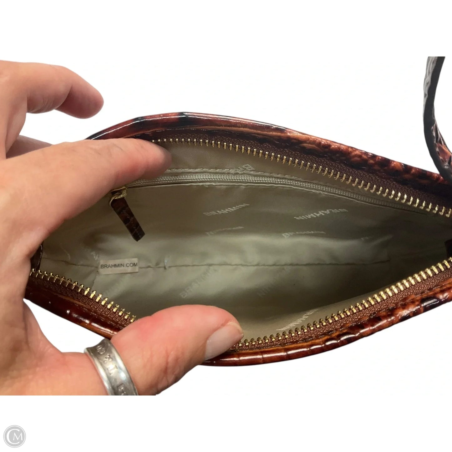 Handbag Designer By Brahmin, Size: Small