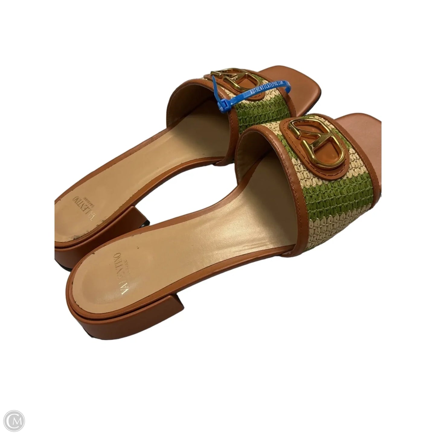 Sandals Luxury Designer By Valentino-garavani In Brown, Size: 8