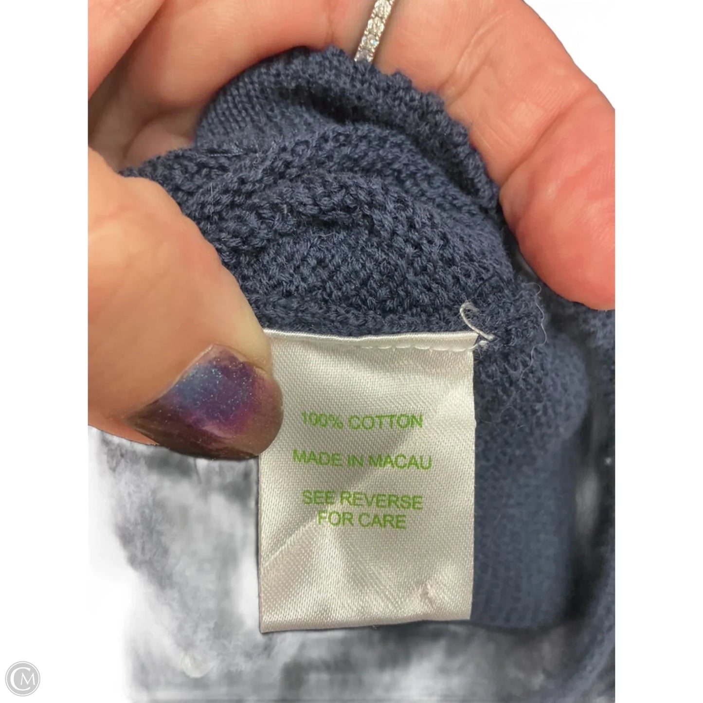 Top Long Sleeve Designer By Lilly Pulitzer In Navy, Size: S