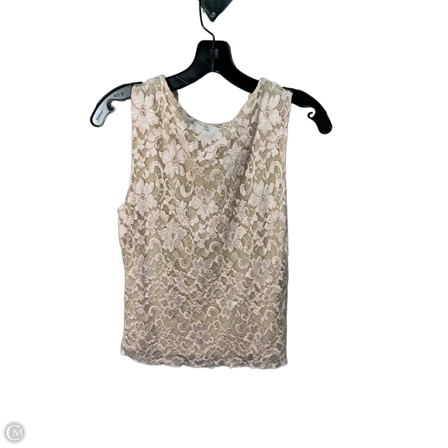 Top Sleeveless By Cabi In Pink & Tan, Size: M