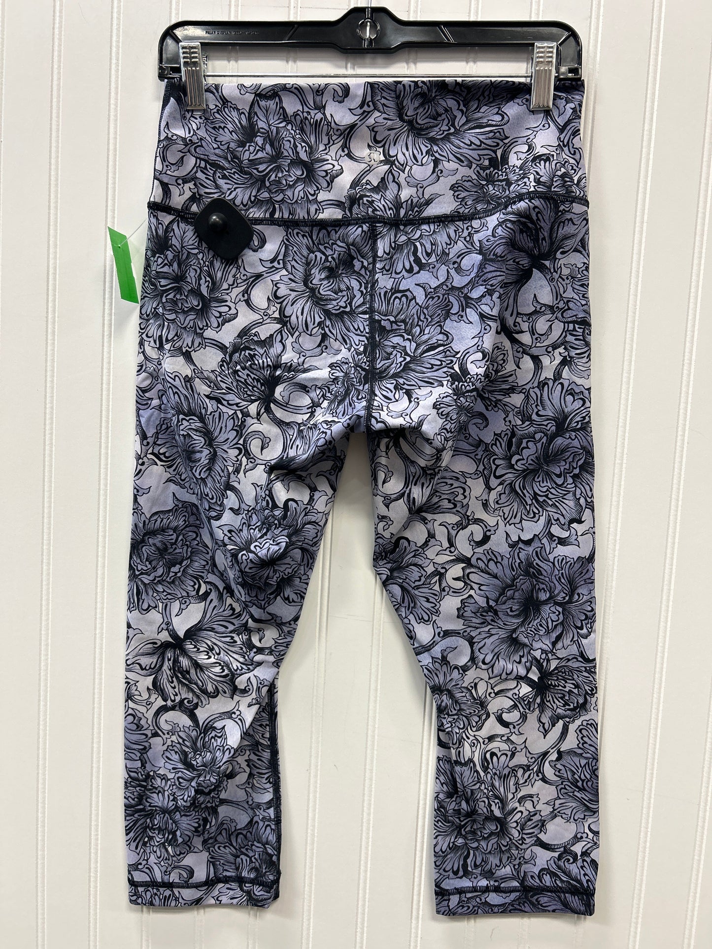 Athletic Leggings Capris By Lululemon In Floral Print, Size:10