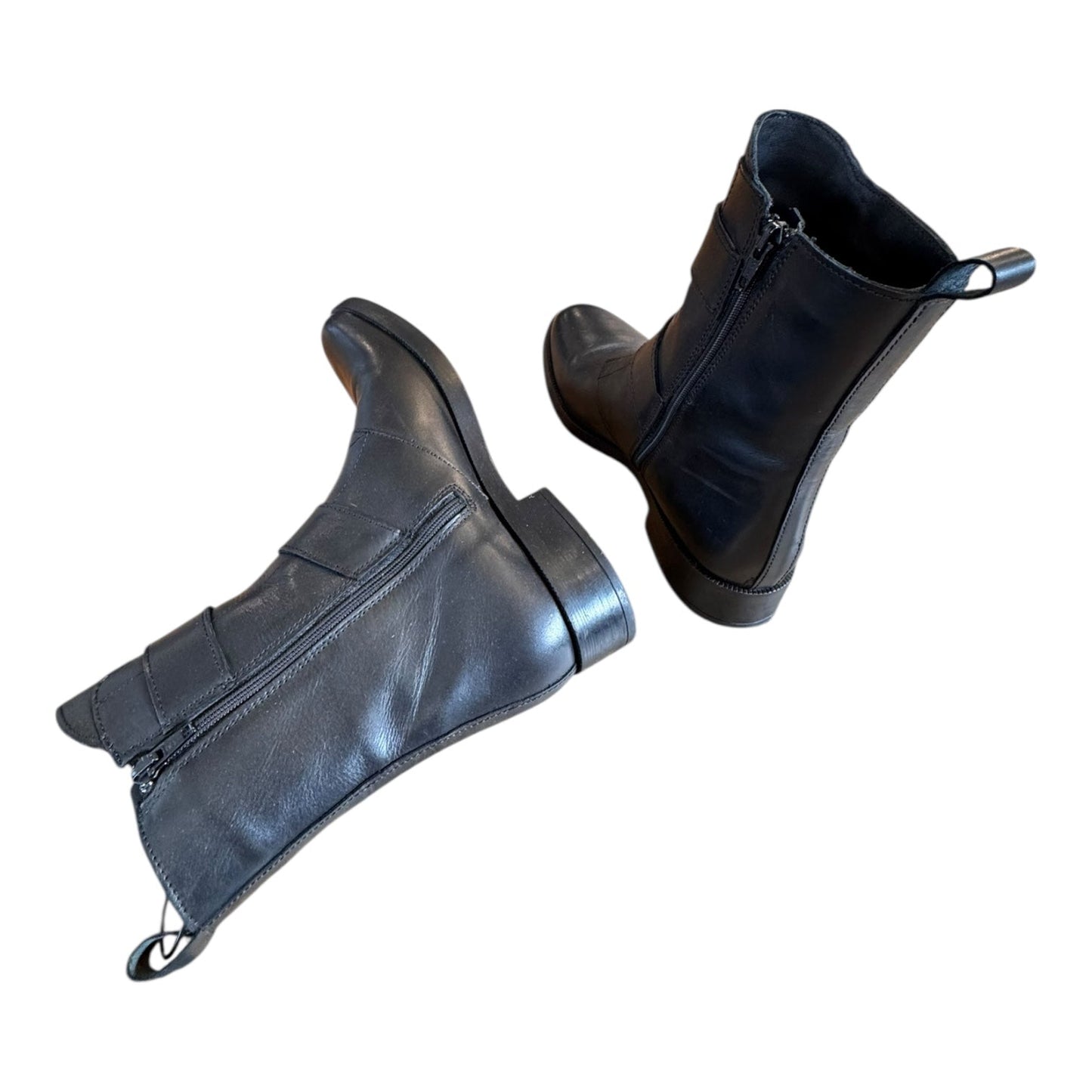 Boots Combat By EMANUELE CRASTO In Black, Size:9