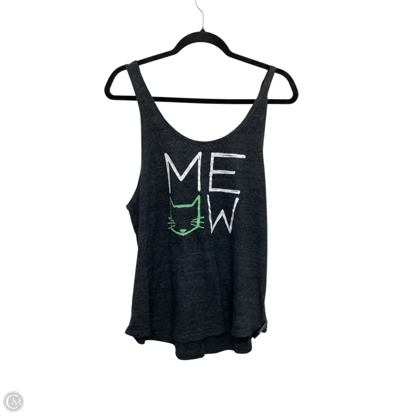 Top Sleeveless Basic By Clothes Mentor In Grey, Size: M