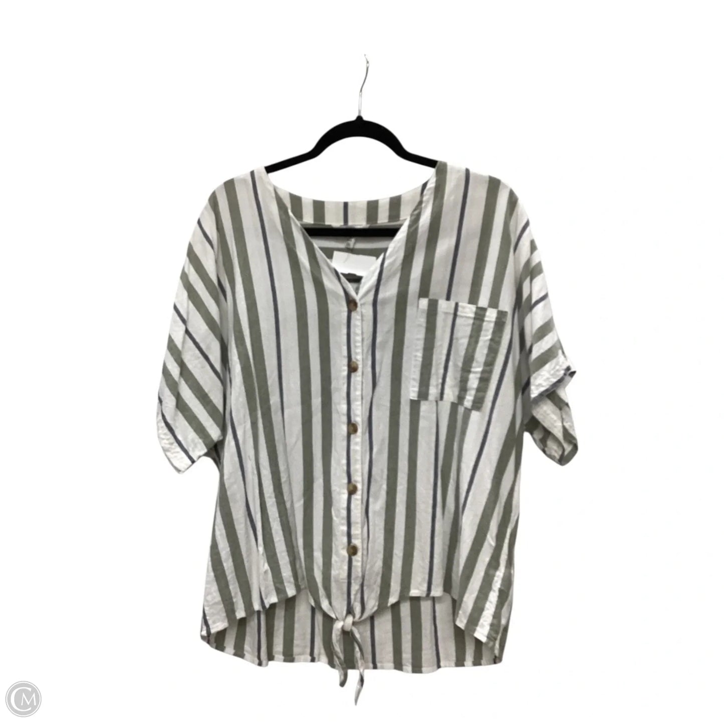 Top Short Sleeve By Time And Tru In Multi-colored, Size: Xl