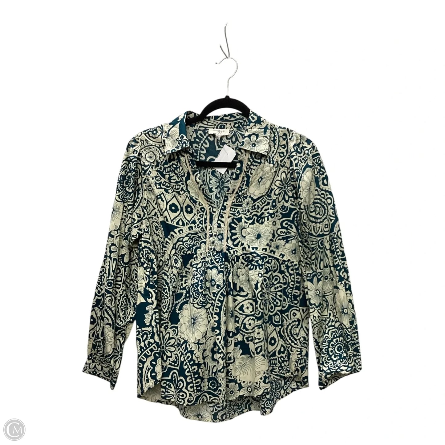 Top Long Sleeve By Umgee In Green, Size: S