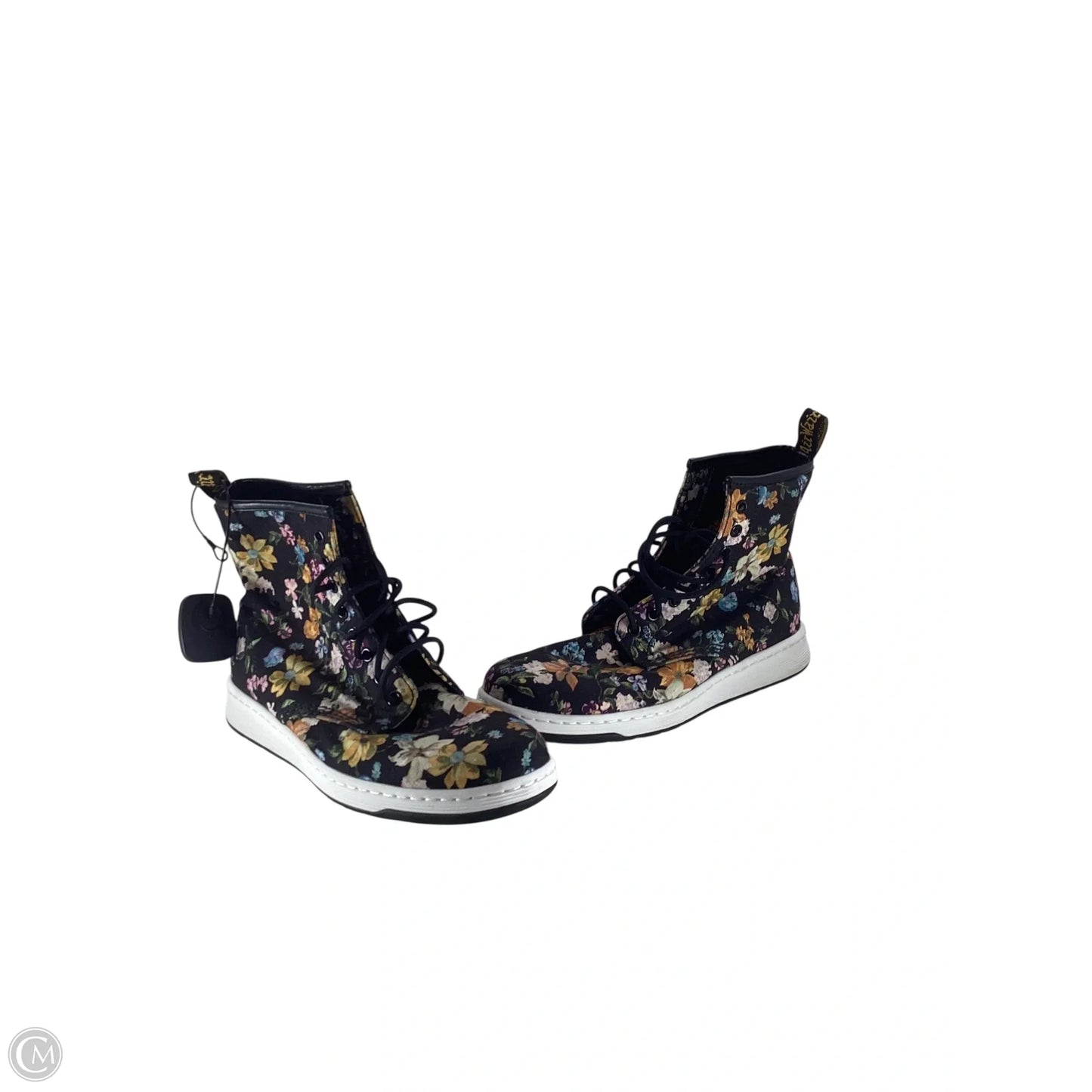 Boots Ankle Flats By Dr Martens In Floral Print, Size: 9