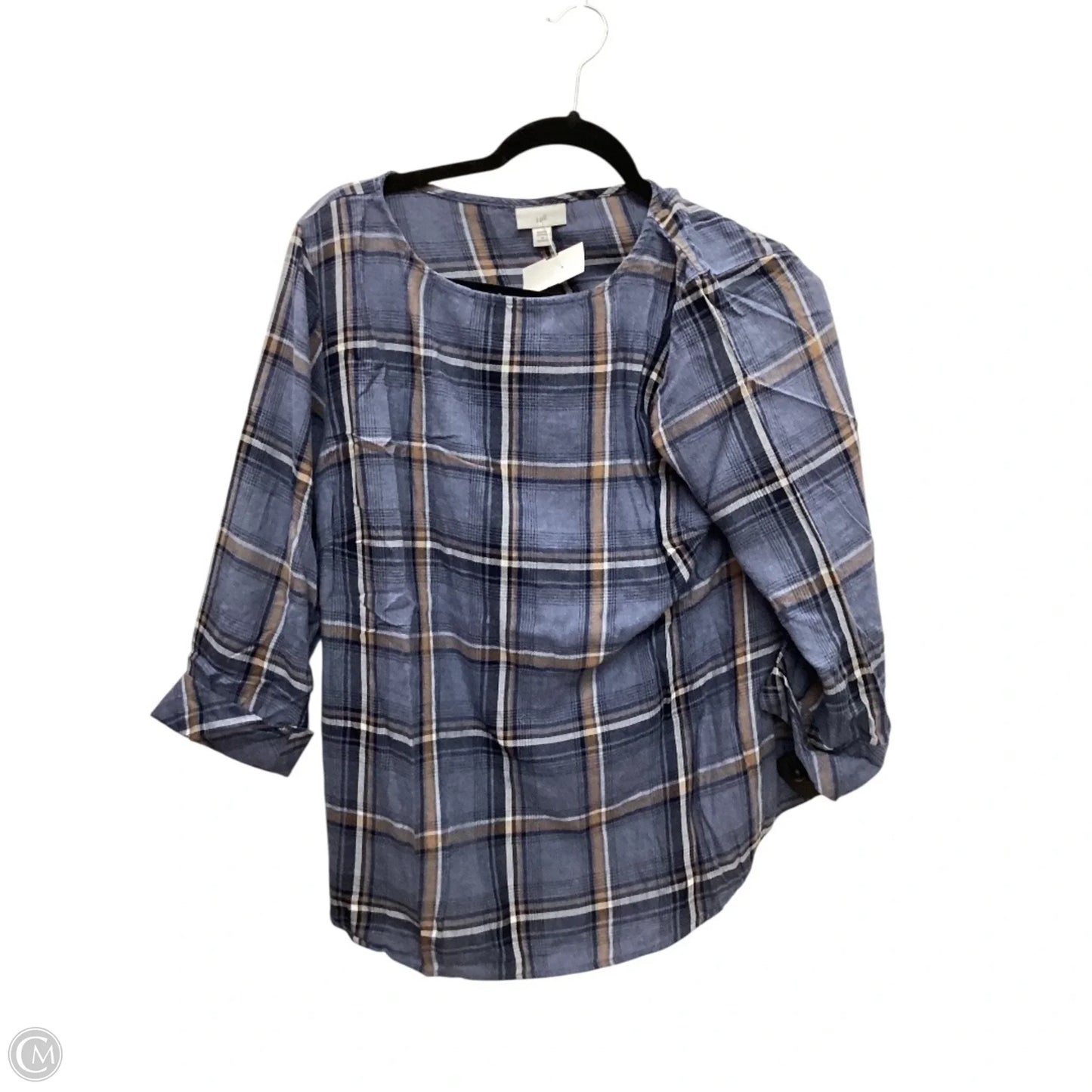 Top Long Sleeve By J. Jill In Blue, Size: 1x