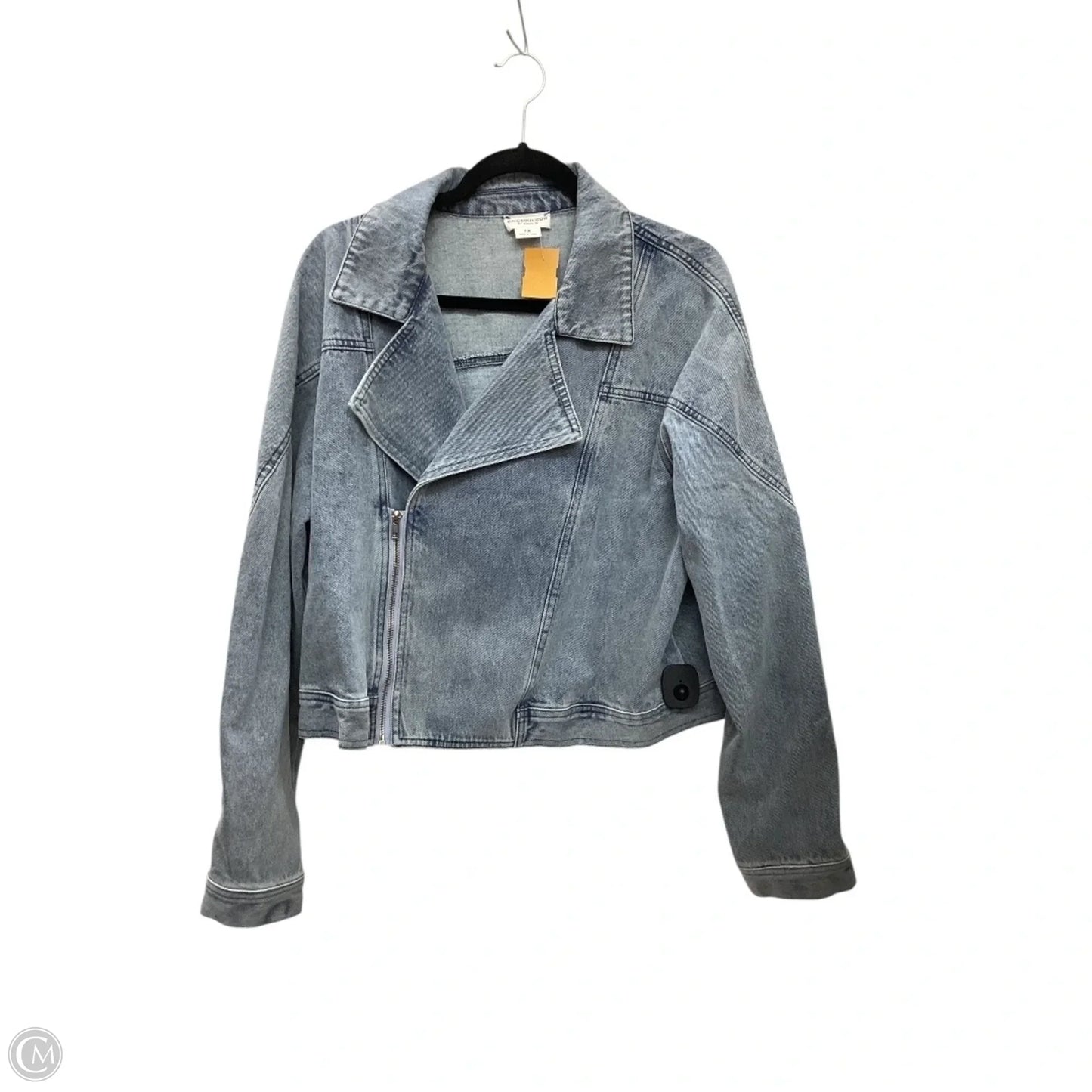 Jacket Denim By Chicsoul In Blue Denim, Size: 1x