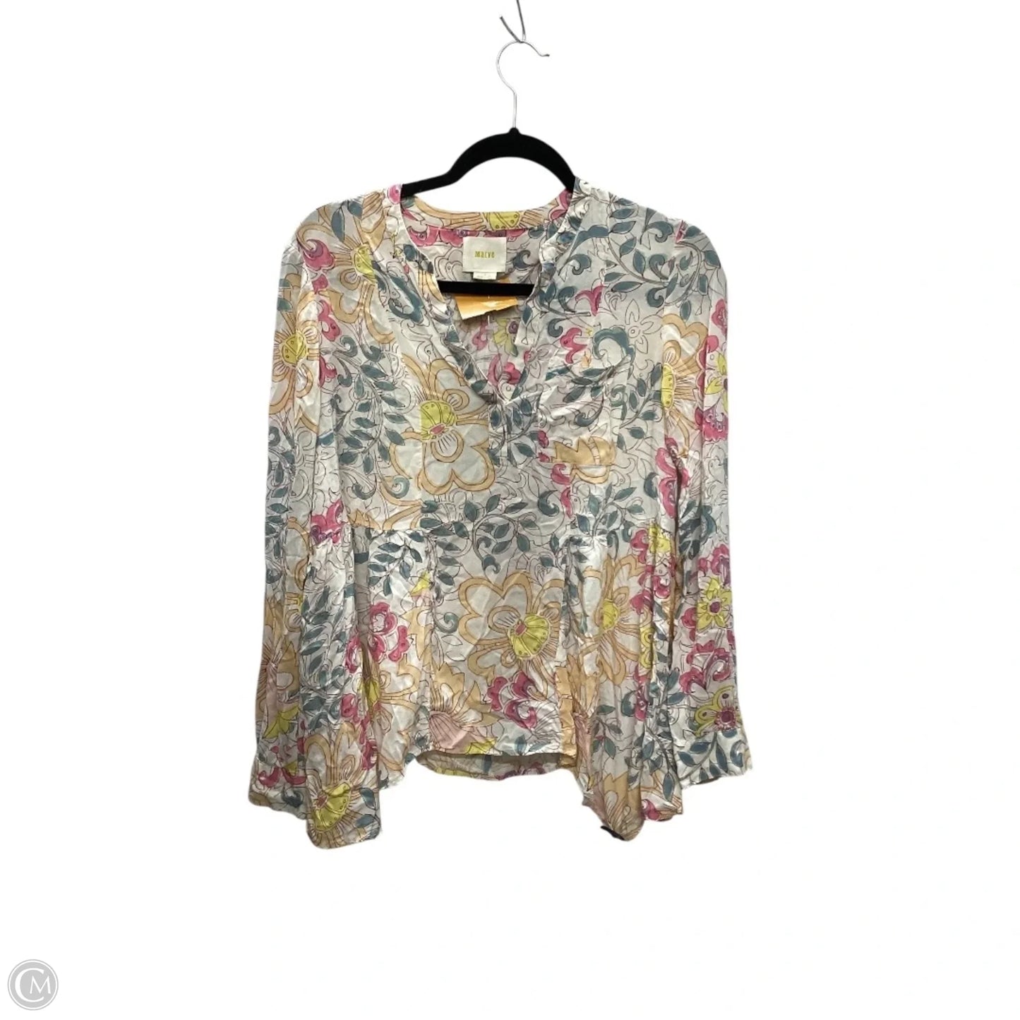 Top Long Sleeve By Maeve In Multi-colored, Size: 4
