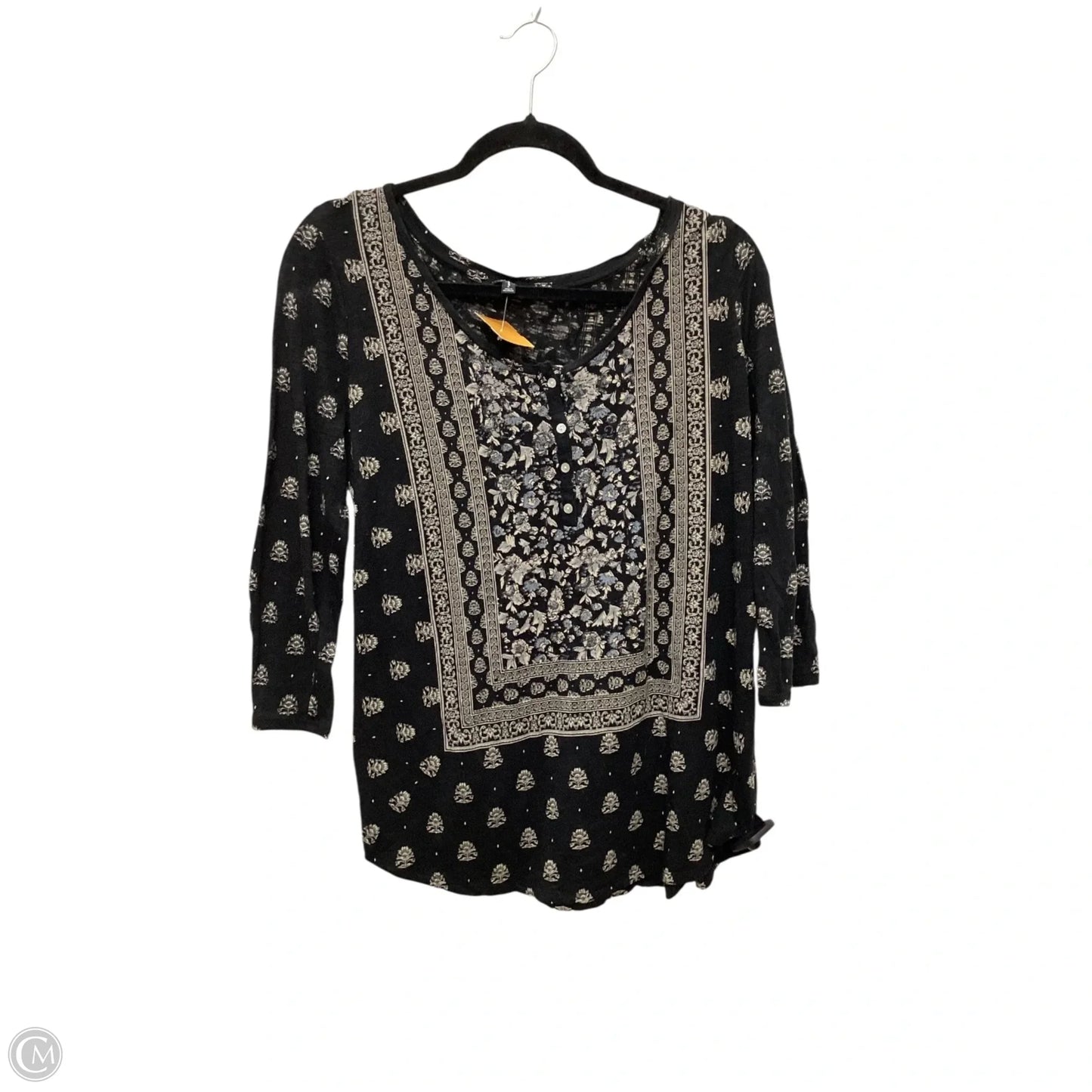 Top Long Sleeve By Lucky Brand In Black, Size: L