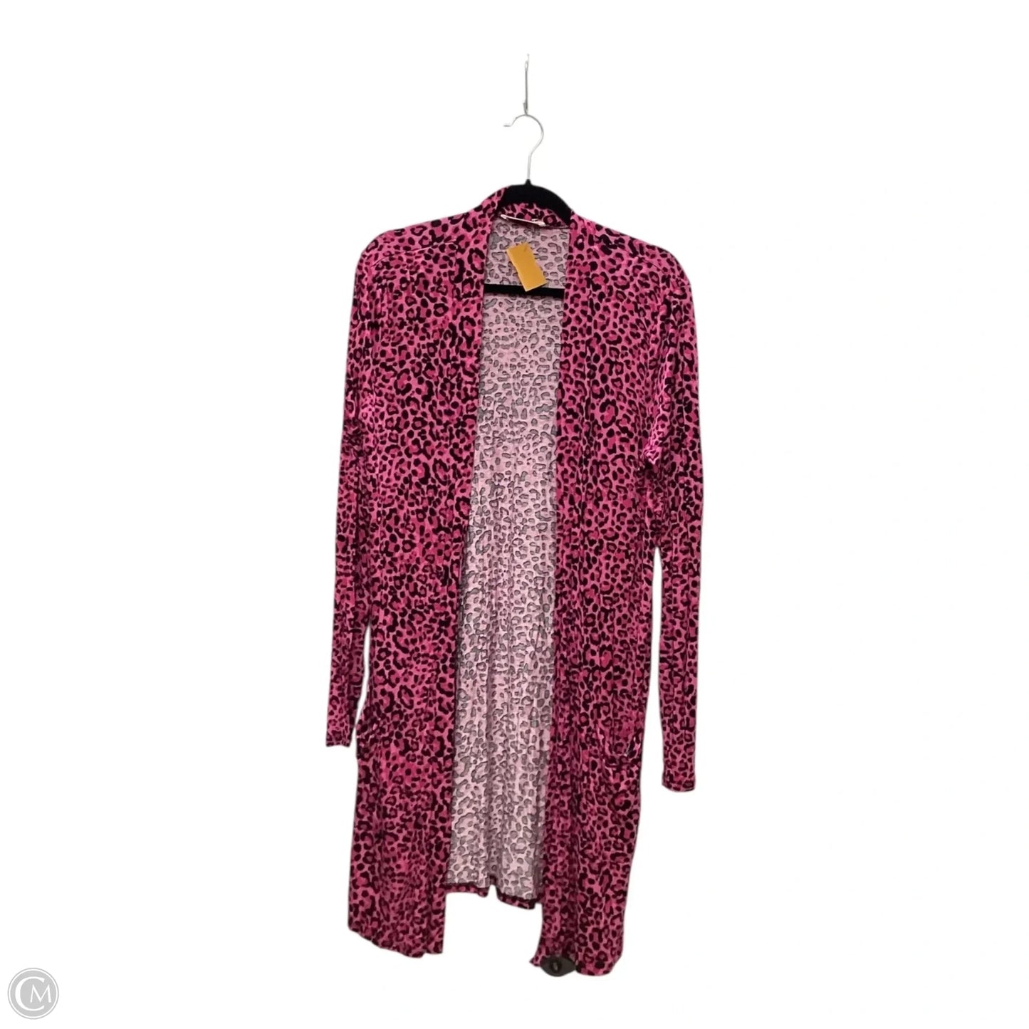 Cardigan By Zenana In Animal Print, Size: Xl