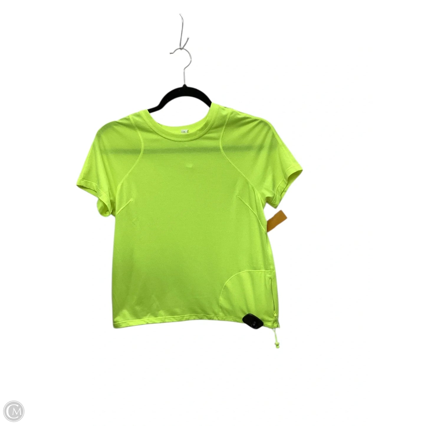 Athletic Top Short Sleeve By Lululemon In Green, Size: 4