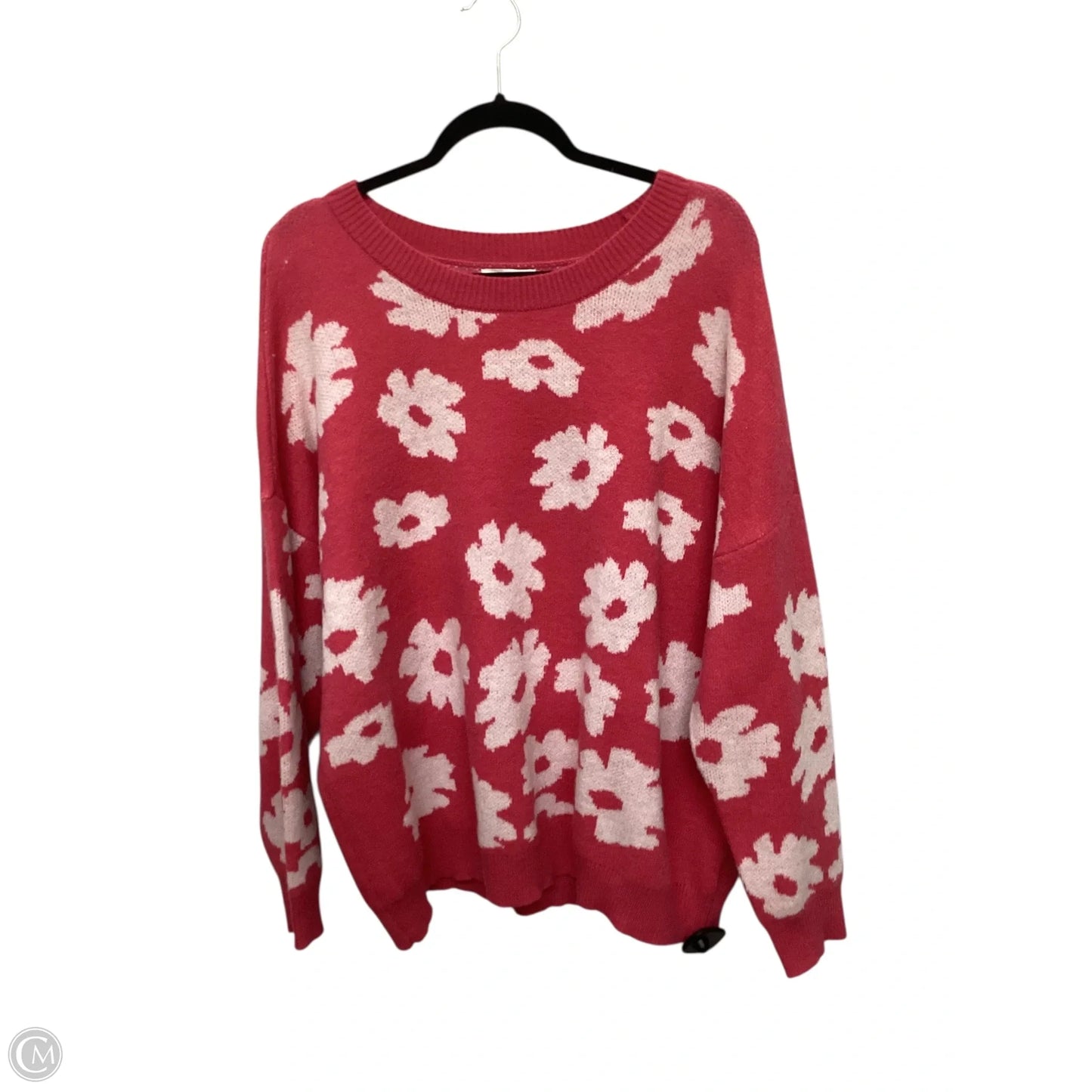 Sweater By Maurices In Pink, Size: Xxl