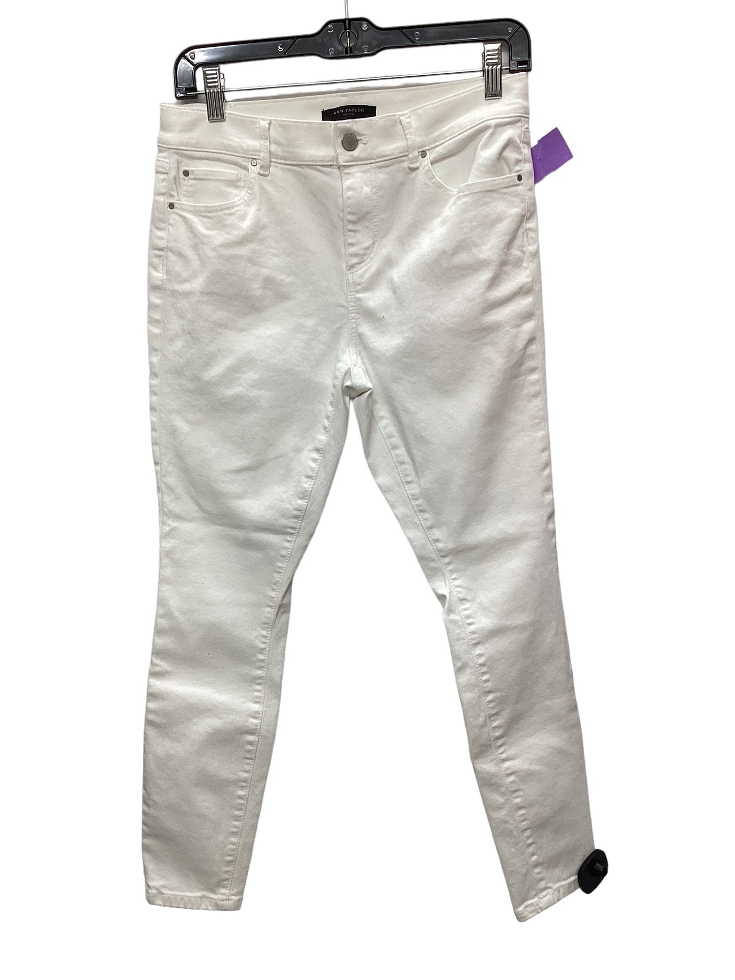 White Jeans Skinny Ann Taylor, Size Petite S