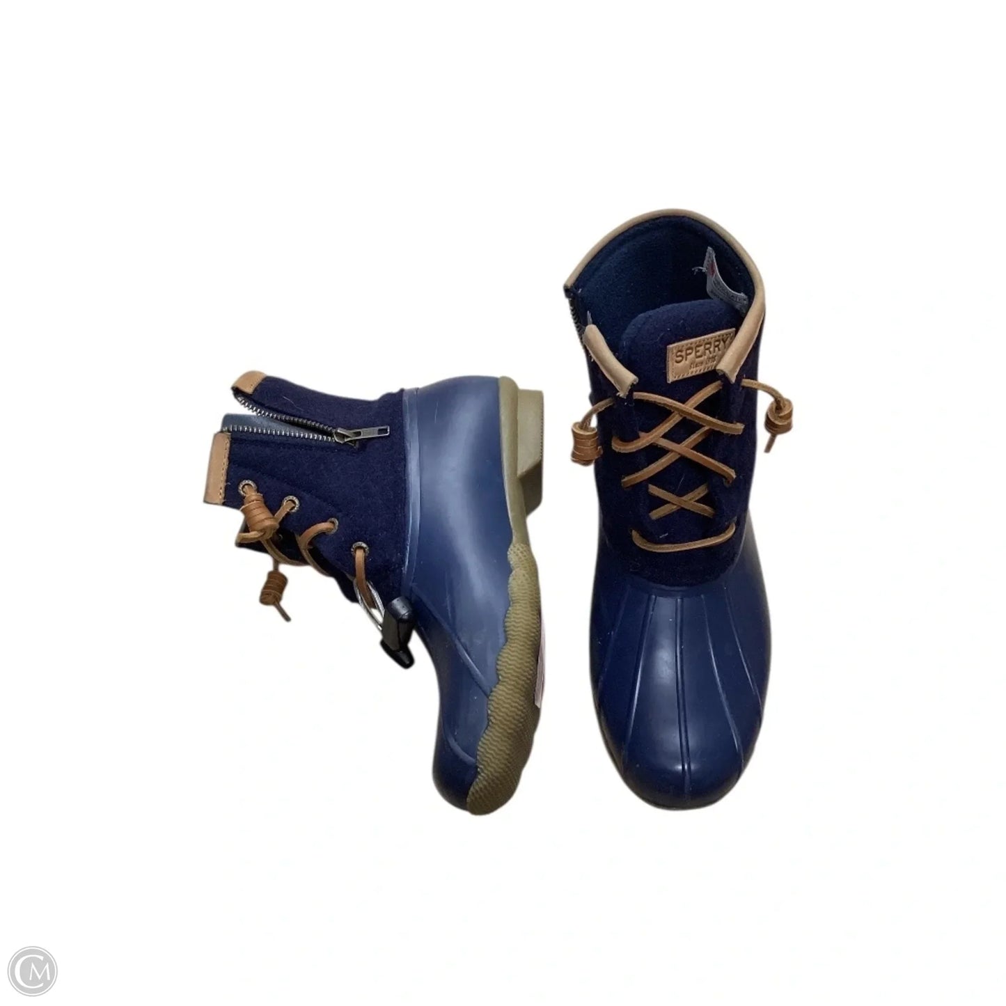 Boots Rain By Sperry In Navy, Size: 7