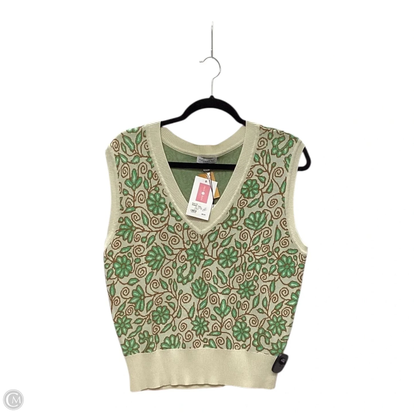 Vest Sweater By Current Air In Multi-colored, Size: L