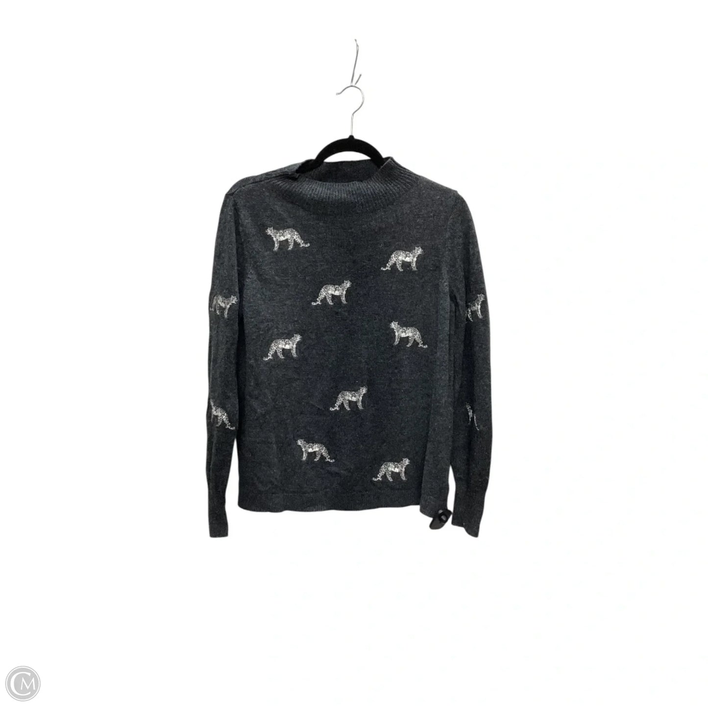 Top Long Sleeve By Chicos In Grey, Size: M