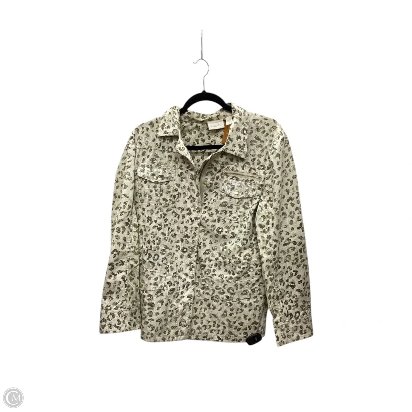 Top Long Sleeve By Chicos In Multi-colored, Size: M