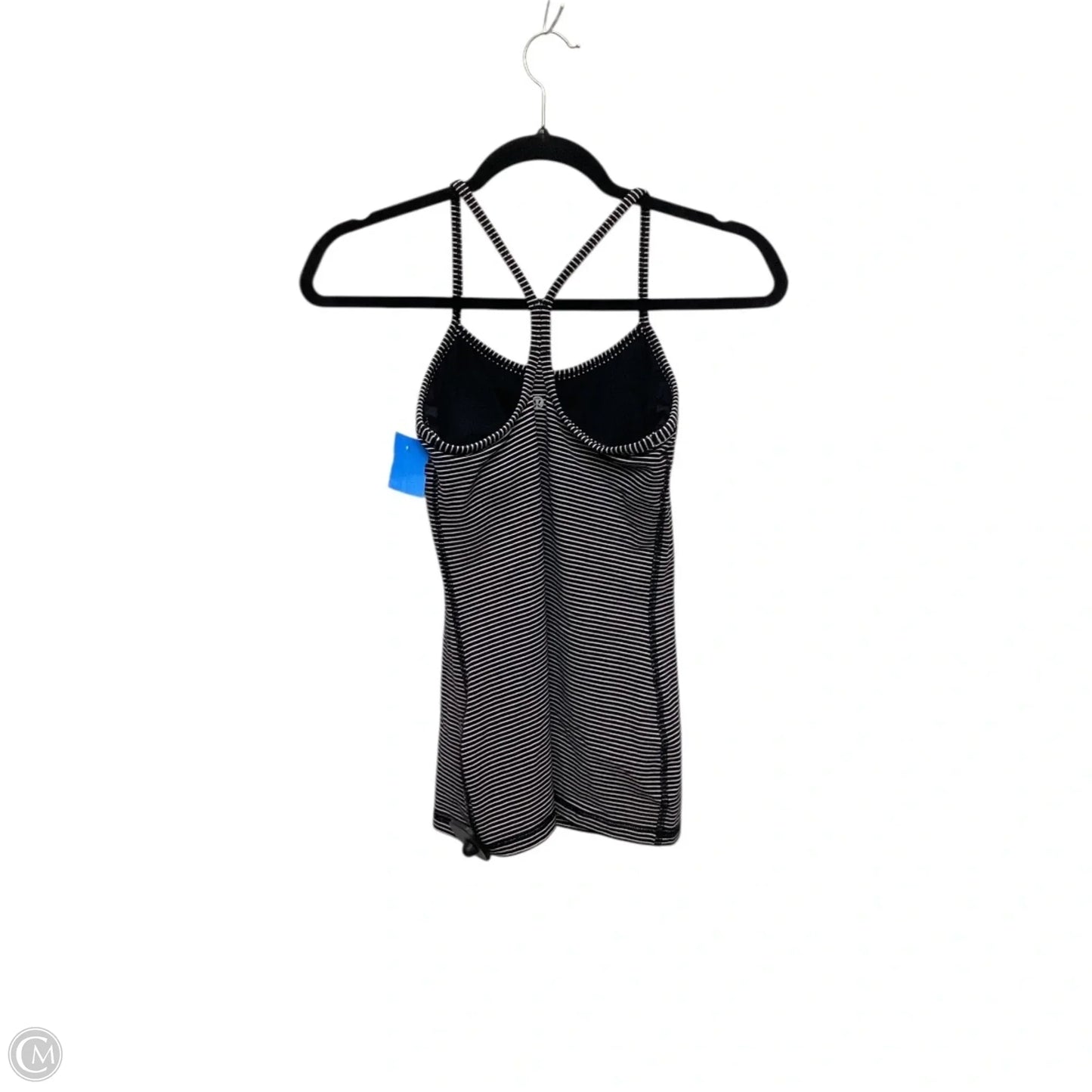 Athletic Tank Top By Lululemon In Black & White, Size: 4