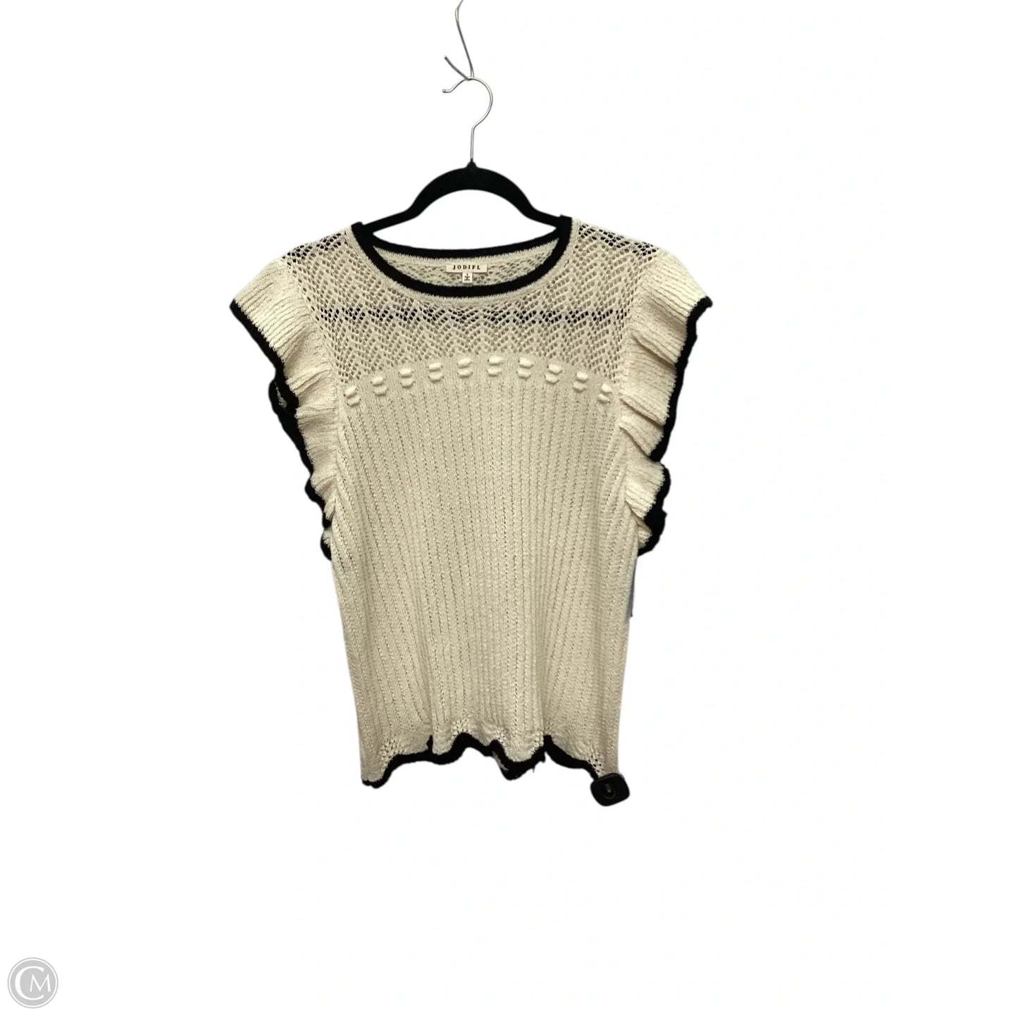 Blouse Sleeveless By Jodifl In Cream, Size: S