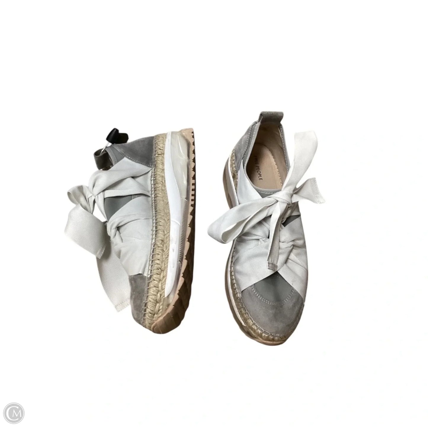 Shoes Sneakers Platform By Free People In Grey & White, Size: 9.5
