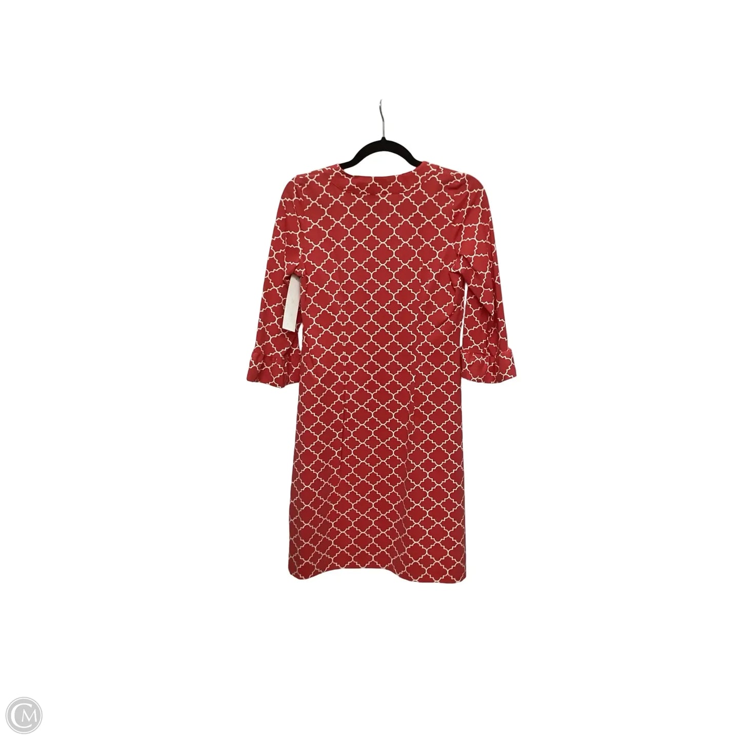 Designer Dress Casual Short By katherine way In Red, Size: S
