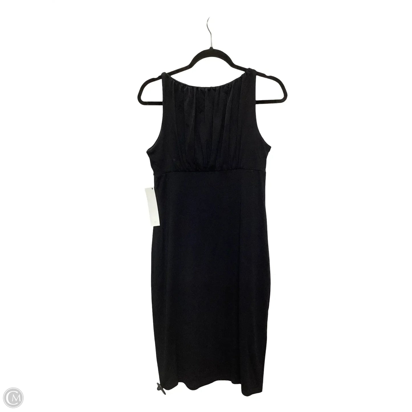 Designer Dress Casual Midi By Susana Monaco In Black, Size: L